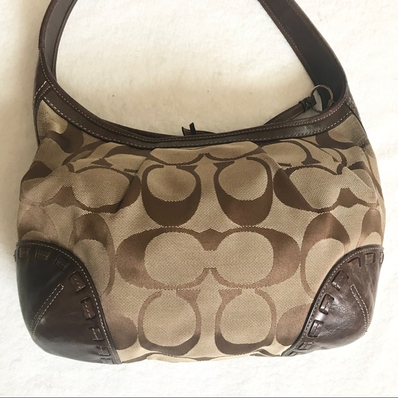 Coach Ergo Classic Signature Pleated Hobo Bag - Picture 2 of 16